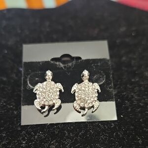 Sparkling Turtle Earrings